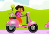 Game Dora lái moto 2
