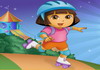 Game Dora trượt patin gom vàng