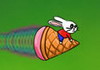 Game Thỏ con cưỡi kem ống