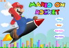 Game Mario cưỡi tên lửa