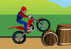 Game Mario lái moto biểu diễn